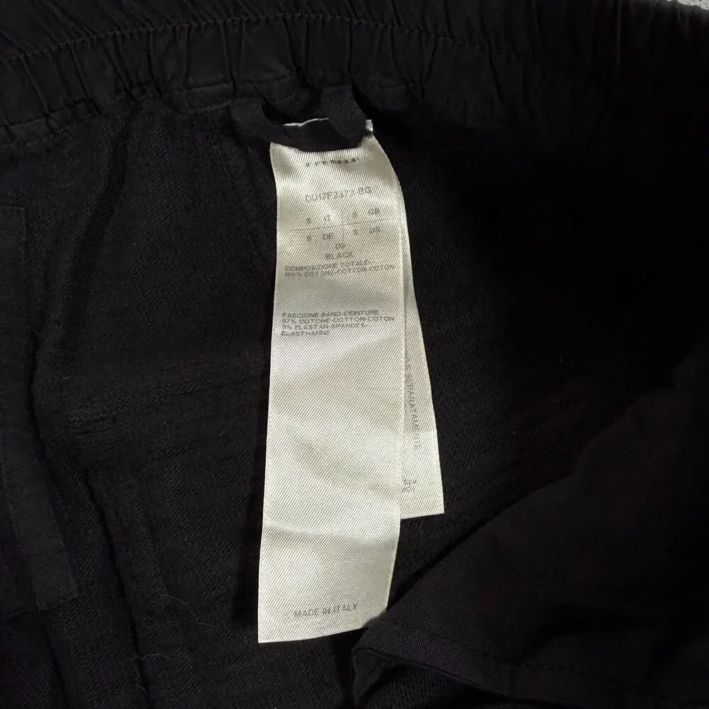 Rick Owens Drkshdw F/W 17 Drawstring Cropped Pants in Cotton Jersey Knit Men's S